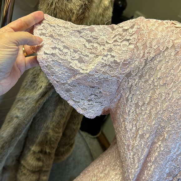 Dawn Joy fashions. Lace pink dress. Size M - Picture 6 of 9